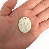 Bone Wolf Paw Pendant – 1.25" (Sold Individually)
